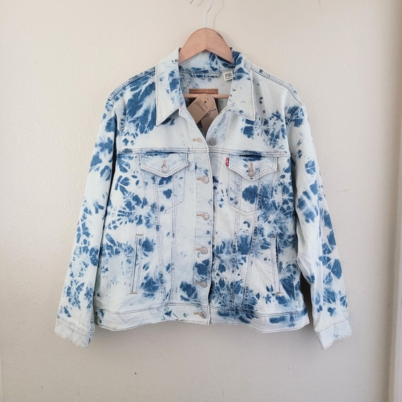Levi's trucker Ex-boyfriend denim jacket 1X - Picture 2 of 7